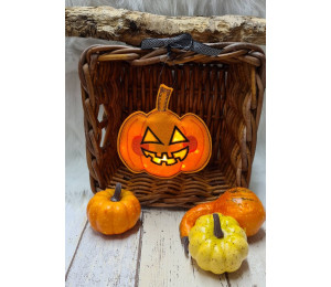 Stickdatei ITH - Halloween Laterne Kürbis inkl. Süßigkeitenverstecker